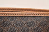 Authentic CELINE Macadam Blason Pattern Clutch Hand Bag PVC Leather Brown 5868K