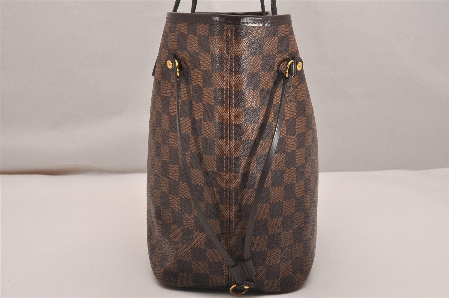 Authentic Louis Vuitton Damier Neverfull MM Shoulder Tote Bag N41358 LV 5869J