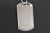 Authentic GUCCI Vintage Silver 925 Dog Tag Chain Necklace Box 5869K