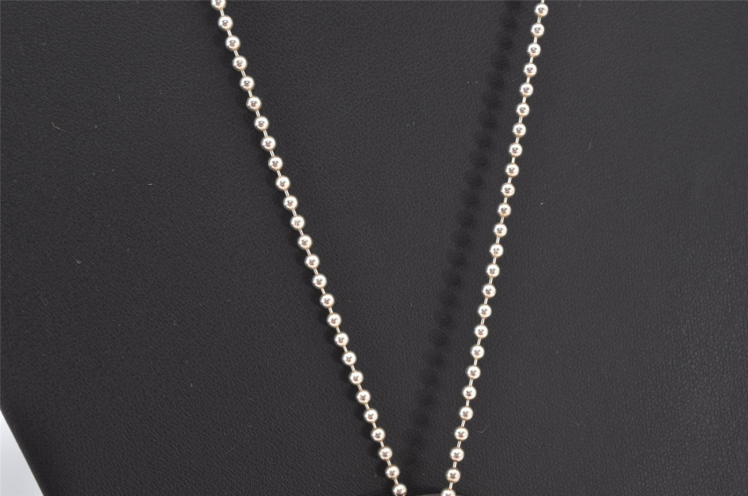 Authentic GUCCI Vintage Silver 925 Dog Tag Chain Necklace Box 5869K