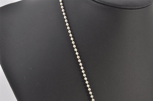 Authentic GUCCI Vintage Silver 925 Dog Tag Chain Necklace Box 5869K