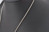 Authentic GUCCI Vintage Silver 925 Dog Tag Chain Necklace Box 5869K