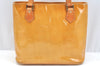 Authentic Louis Vuitton Vernis Houston Shoulder Hand Bag Yellow M91004 LV 5870H