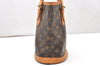 Authentic Louis Vuitton Monogram Bucket PM Shoulder Tote Bag M42238 Junk 5871K