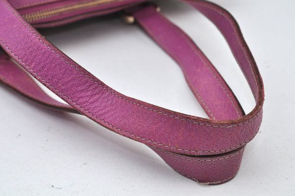 Authentic GUCCI Abbey Hand Tote Bag Purse GG Canvas Leather 141471 Brown 5872I