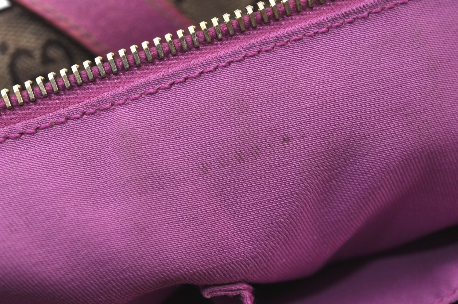 Authentic GUCCI Abbey Hand Tote Bag Purse GG Canvas Leather 141471 Brown 5872I