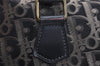 Authentic Christian Dior Trotter Boston Hand Bag Canvas Leather Black 5873J