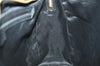 Authentic Christian Dior Trotter Boston Hand Bag Canvas Leather Black 5873J