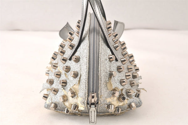 Authentic GUCCI Children's Leather Hand Bag Purse 311171 Silver Junk 5874K