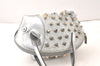 Authentic GUCCI Children's Leather Hand Bag Purse 311171 Silver Junk 5874K