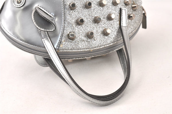 Authentic GUCCI Children's Leather Hand Bag Purse 311171 Silver Junk 5874K