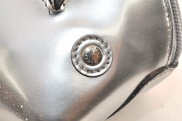 Authentic GUCCI Children's Leather Hand Bag Purse 311171 Silver Junk 5874K