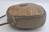 Authentic FENDI Zucchino Shoulder Cross Body Bag PVC Leather Brown Junk 5875I