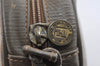 Authentic FENDI Zucchino Shoulder Cross Body Bag PVC Leather Brown Junk 5875I