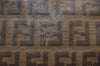 Authentic FENDI Zucchino Shoulder Cross Body Bag PVC Leather Brown Junk 5875I