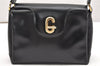 Authentic GUCCI Vintage Shoulder Hand Bag Purse Leather Black 5875K