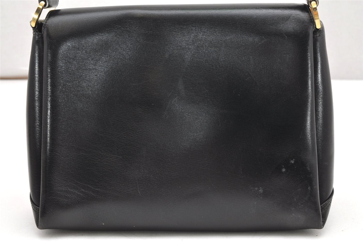 Authentic GUCCI Vintage Shoulder Hand Bag Purse Leather Black 5875K