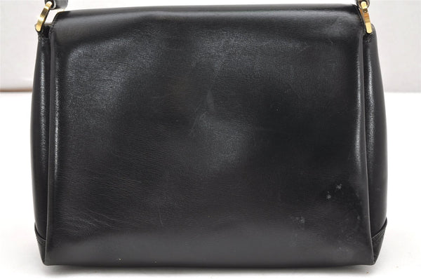 Authentic GUCCI Vintage Shoulder Hand Bag Purse Leather Black 5875K