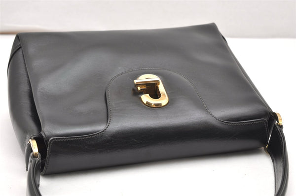 Authentic GUCCI Vintage Shoulder Hand Bag Purse Leather Black 5875K
