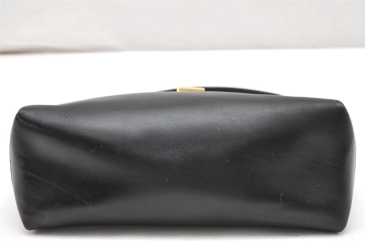 Authentic GUCCI Vintage Shoulder Hand Bag Purse Leather Black 5875K