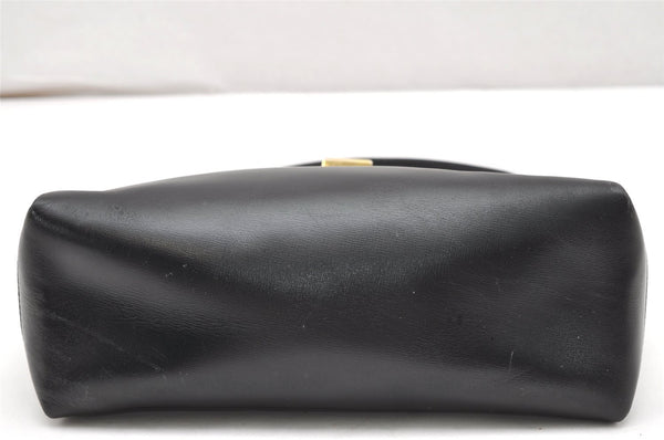 Authentic GUCCI Vintage Shoulder Hand Bag Purse Leather Black 5875K