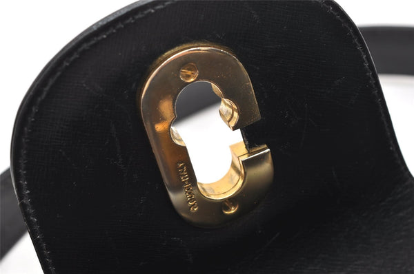 Authentic GUCCI Vintage Shoulder Hand Bag Purse Leather Black 5875K