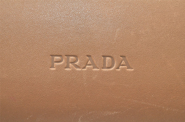 Authentic PRADA Vintage Leather Nappa Shoulder Hand Bag B8768 Beige 5876K