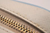 Auth PRADA Saffiano Leather Chain Wallet Shoulder Cross Bag Light Blue 5877J