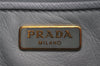 Auth PRADA Saffiano Leather Chain Wallet Shoulder Cross Bag Light Blue 5877J
