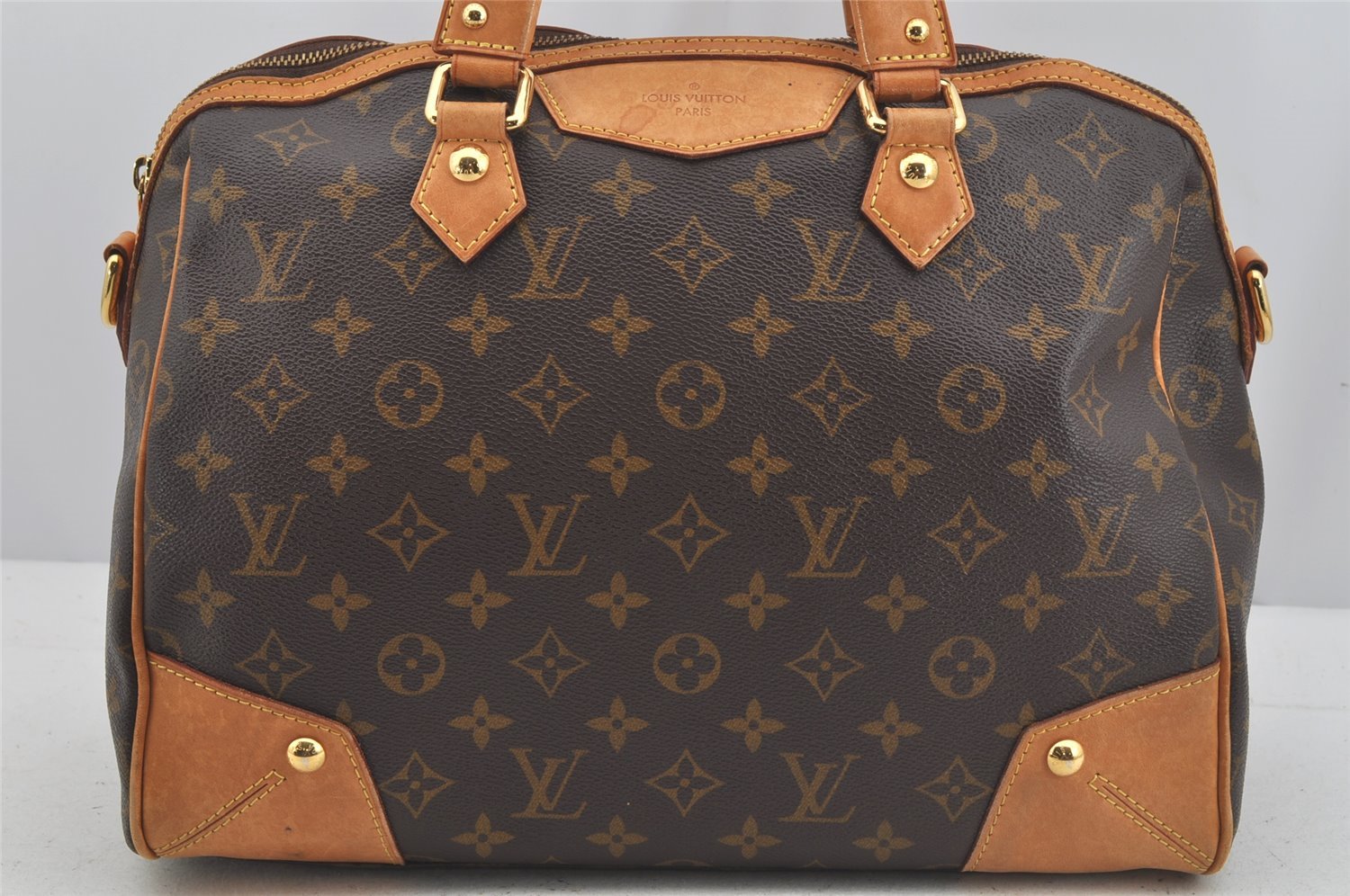 Authentic Louis Vuitton Monogram Retiro PM M40325 2Way Shoulder Hand Bag 5878J