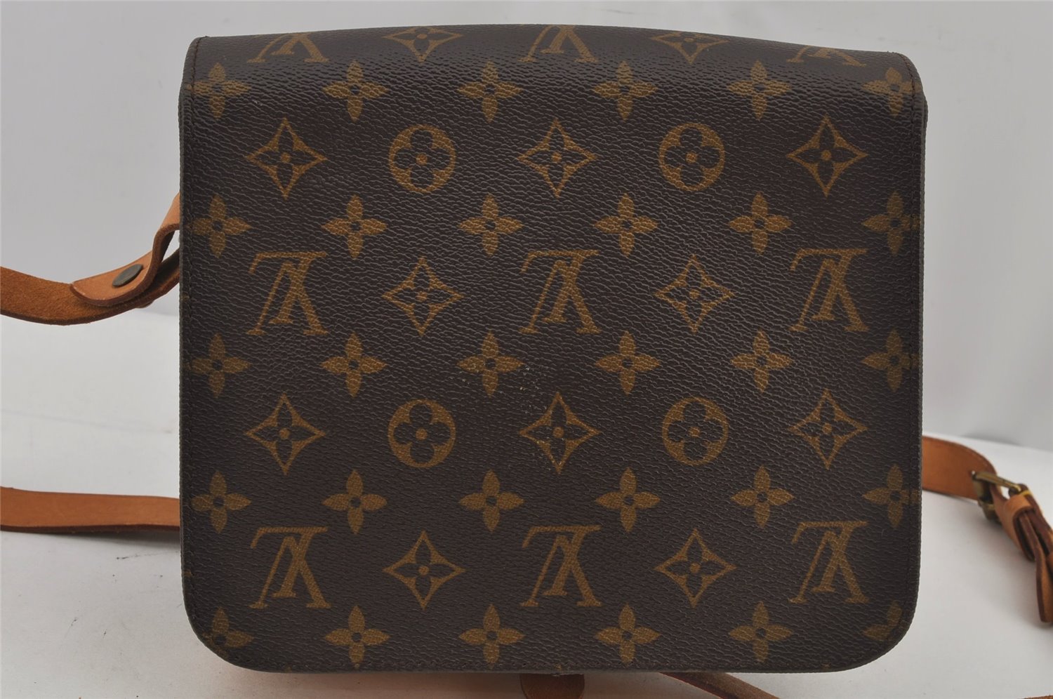 Authentic Louis Vuitton Monogram Cartouchiere MM M51253 Shoulder Bag Junk 5879J