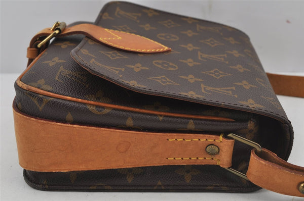Authentic Louis Vuitton Monogram Cartouchiere MM M51253 Shoulder Bag Junk 5879J