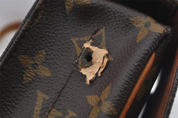 Authentic Louis Vuitton Monogram Cartouchiere MM M51253 Shoulder Bag Junk 5879J