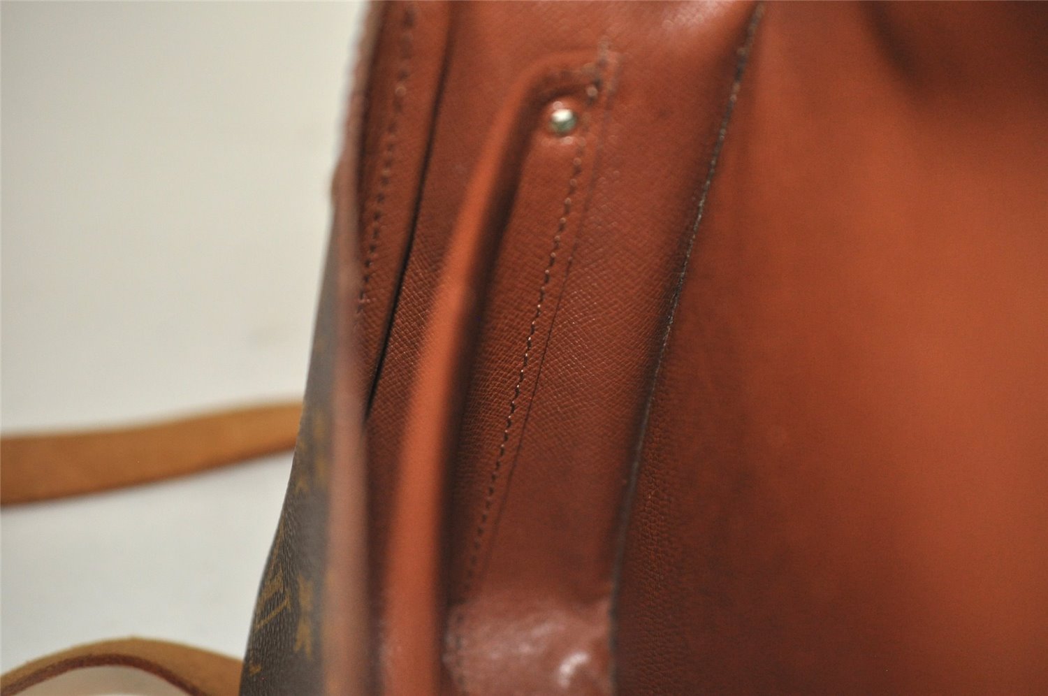 Authentic Louis Vuitton Monogram Cartouchiere MM M51253 Shoulder Bag Junk 5879J