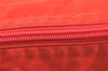 Authentic PRADA Nylon Tessuto Leather Shoulder Cross Body Bag Purse Red 5879K