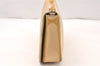 Authentic Christian Dior Maris Pearl Shoulder Hand Bag Nylon Leather Beige 5880K