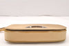 Authentic Christian Dior Maris Pearl Shoulder Hand Bag Nylon Leather Beige 5880K