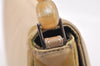 Authentic Christian Dior Maris Pearl Shoulder Hand Bag Nylon Leather Beige 5880K