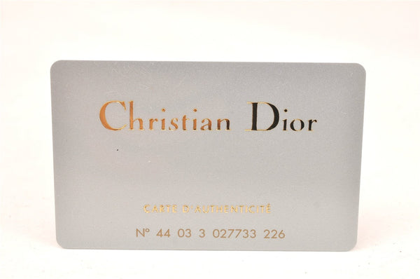 Authentic Christian Dior Maris Pearl Shoulder Hand Bag Nylon Leather Beige 5880K