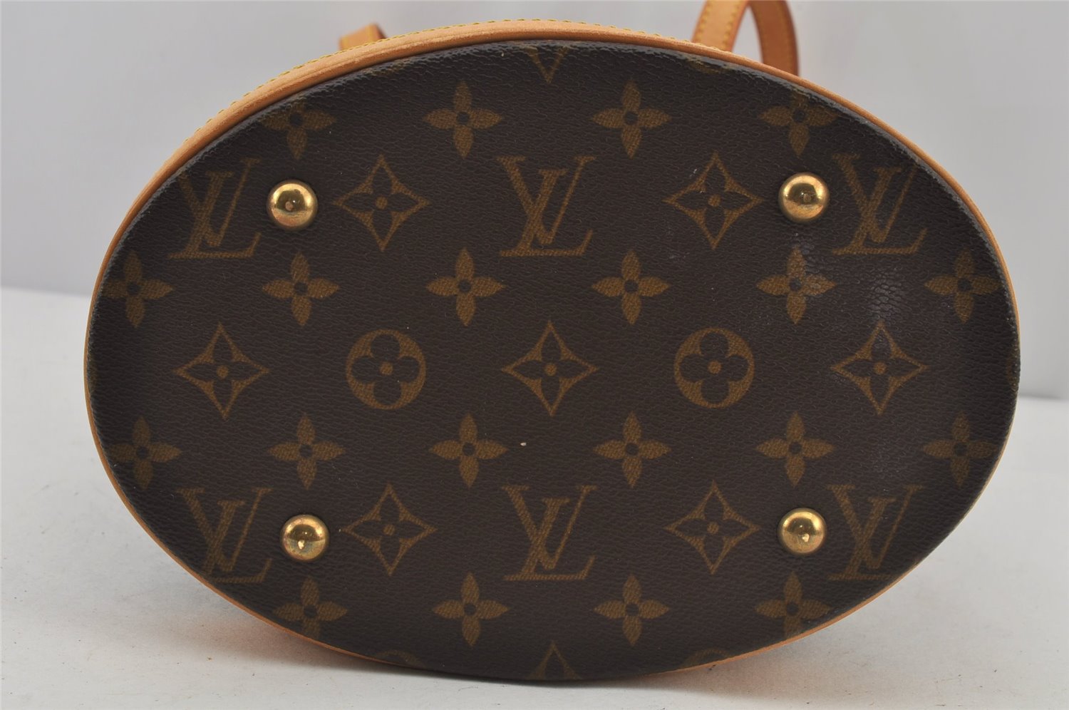 Authentic Louis Vuitton Monogram Bucket PM Shoulder Tote Bag M42238 Junk 5881J