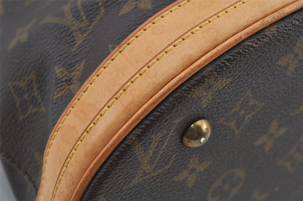 Authentic Louis Vuitton Monogram Bucket PM Shoulder Tote Bag M42238 Junk 5881J