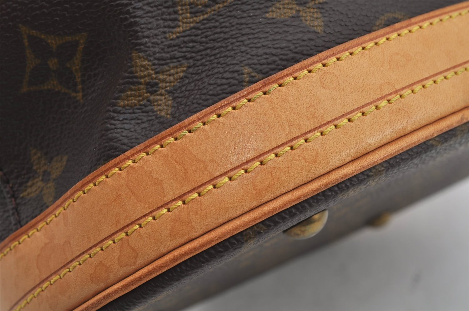 Authentic Louis Vuitton Monogram Bucket PM Shoulder Tote Bag M42238 Junk 5881J