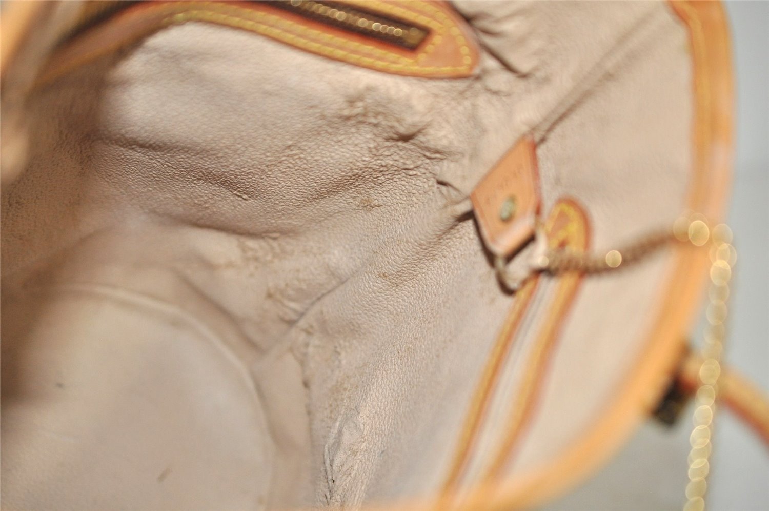 Authentic Louis Vuitton Monogram Bucket PM Shoulder Tote Bag M42238 Junk 5881J