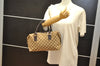 Authentic GUCCI Hand Boston Bag Purse GG Canvas Leather 113009 Brown 5881K