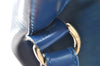 Authentic Louis Vuitton Epi Petit Noe Shoulder Drawstring Bag M44105 Blue 5883I