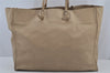 Authentic BALENCIAGA Paper A4 Shoulder Hand Tote Bag Leather 236701 Beige 5883J