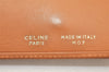 Authentic CELINE Macadam Blason Pattern Bifold Wallet PVC Leather Beige 5884K