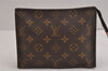 Authentic Louis Vuitton Monogram Poche Toilette 19 M47544 Cosmetics Pouch 5885J
