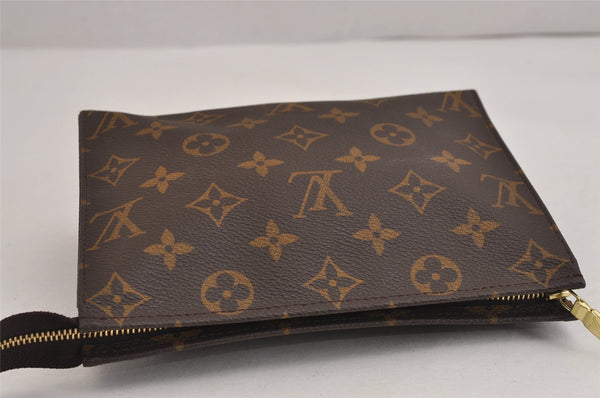 Authentic Louis Vuitton Monogram Poche Toilette 19 M47544 Cosmetics Pouch 5885J