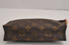 Authentic Louis Vuitton Monogram Poche Toilette 19 M47544 Cosmetics Pouch 5885J